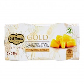 DEL MONTE ANANAS GOLD CHUNKS 2X30GR X12 