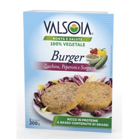 VALSOIA BURGER ZUCCHINE PEPER 2X100GR X6 