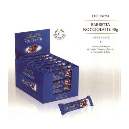 LINDT BARRETTE NOCCIOLATTE X 36 