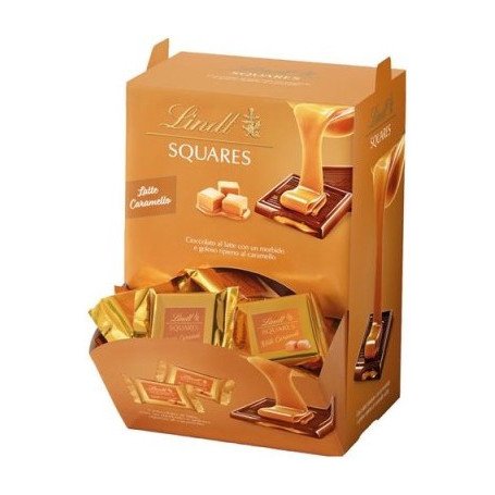 LINDT EXPO SQUARES LATTE/CARAMELLO X 75 