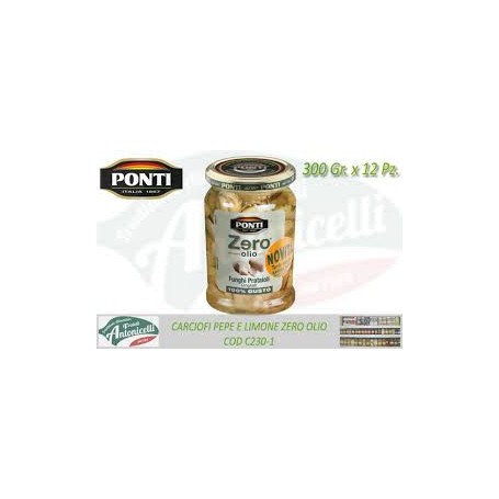 CARCIOFI Z/OLIO G 300 X 12 PONTI 