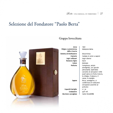 GRAPPA BERTA PAOLO BERTA 45°CL70 