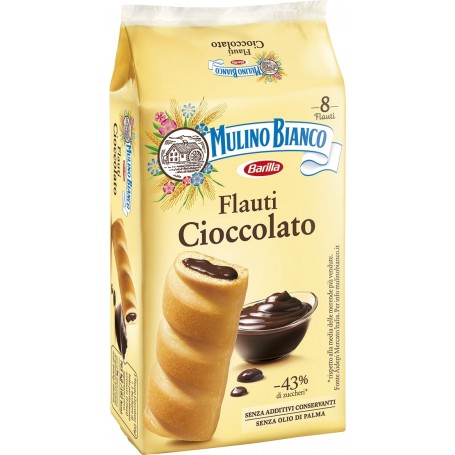 MULINO BIANCO FLAUTI CIOCCOLATO 280GRX12 