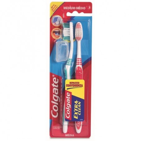 COLGATE SPAZZOLINO EXTRA CLEAN X 2 