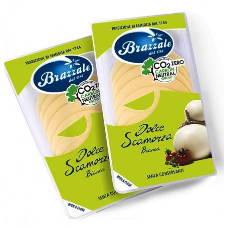 BRAZZALE SCAMORZA BIANCA FETTE 80GR X15 