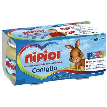 NIPIOL OMOGENEIZZATO CONIGLIO 2X80GRX12 