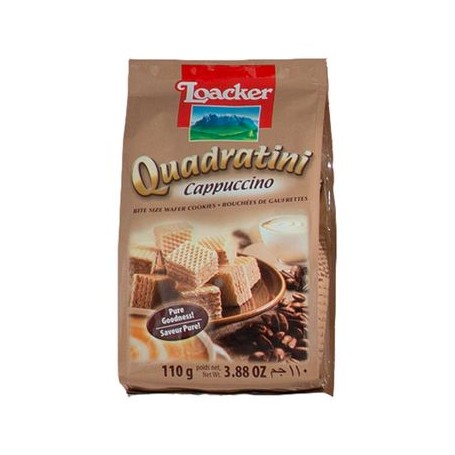 LOACKER QUADRATINI CAPPUCCINO 110GR X12 